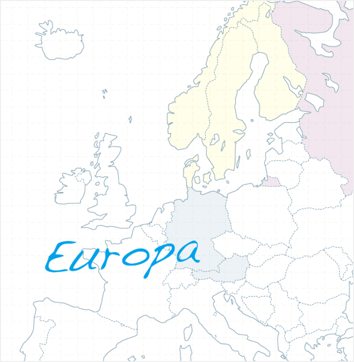 ヨーロッパの地図